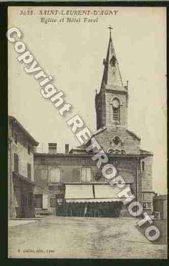 Ville de SAINTLAURENTD\\\'AGNY Carte postale ancienne