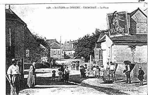 Ville de SAINTLEGERSURDHEUNE Carte postale ancienne