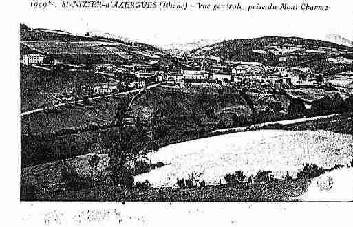 Ville de SAINTNIZIERD\'AZERGUES Carte postale ancienne