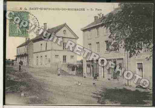 Ville de SAINTSYMPHORIENDEMARMAGNE Carte postale ancienne