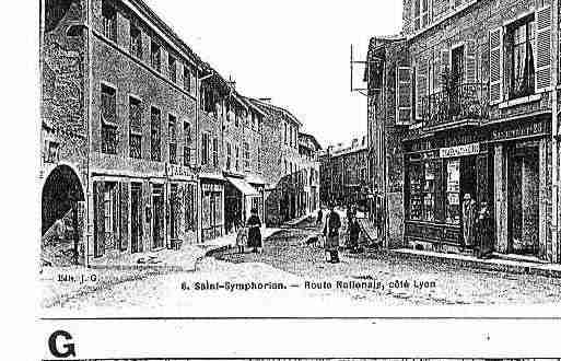 Ville de SAINTSYMPHORIEND\'OZON Carte postale ancienne