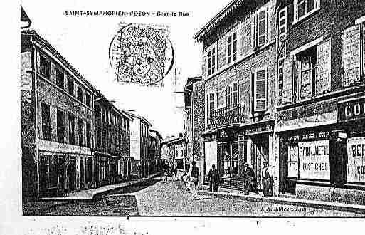 Ville de SAINTSYMPHORIEND\'OZON Carte postale ancienne