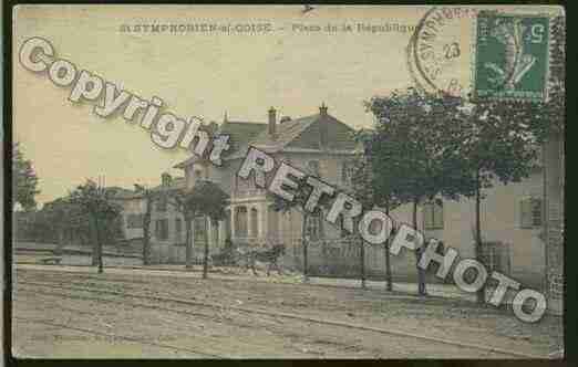 Ville de SAINTSYMPHORIENSURCOISE Carte postale ancienne