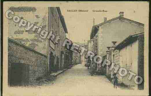 Ville de SALLES Carte postale ancienne