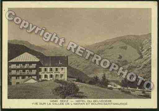 Ville de SEEZ Carte postale ancienne