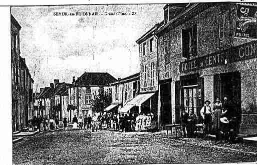 Ville de SEMURENBRIONNAIS Carte postale ancienne