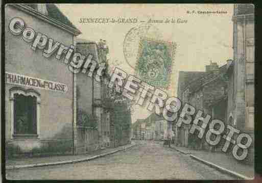 Ville de SENNECEYLEGRAND Carte postale ancienne