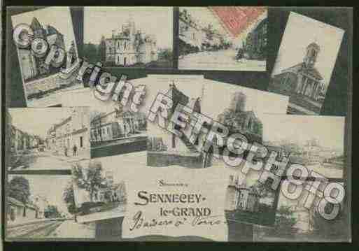 Ville de SENNECEYLEGRAND Carte postale ancienne