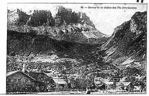 Ville de SERVOZ Carte postale ancienne