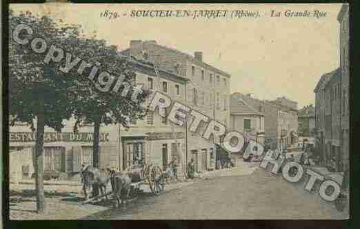 Ville de SOUCIEUENJARREST Carte postale ancienne