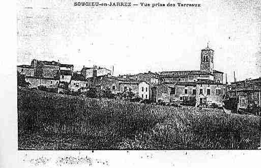 Ville de SOUCIEUENJARREST Carte postale ancienne