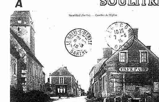 Ville de SOULITRE Carte postale ancienne