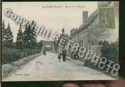 Ville de SUZESURSARTHE(LA) Carte postale ancienne