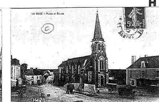 Ville de SUZESURSARTHE(LA) Carte postale ancienne