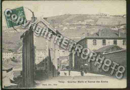 Ville de THIZY Carte postale ancienne