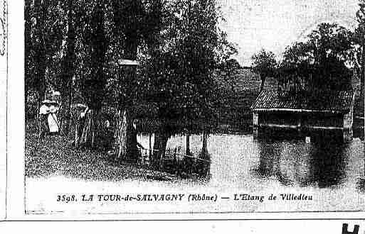 Ville de TOURDESALVAGNY(LA) Carte postale ancienne