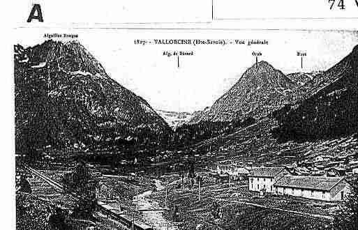 Ville de VALLORCINE Carte postale ancienne