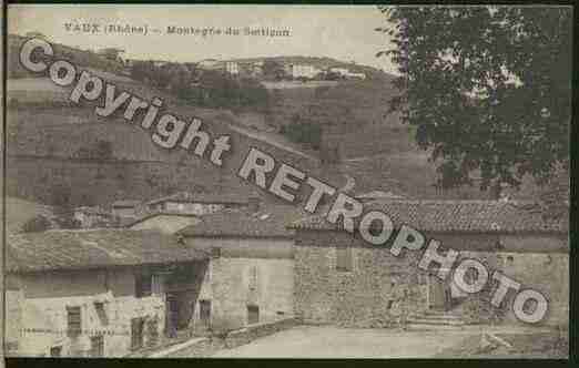 Ville de VAUXENBEAUJOLAIS Carte postale ancienne