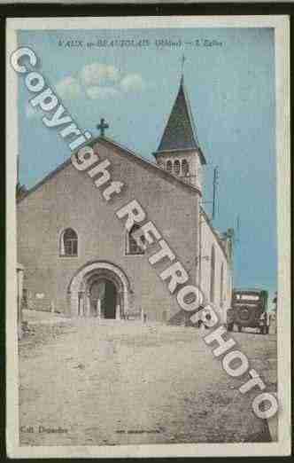 Ville de VAUXENBEAUJOLAIS Carte postale ancienne