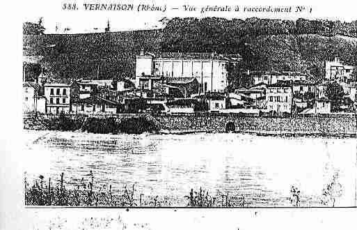 Ville de VERNAISON Carte postale ancienne