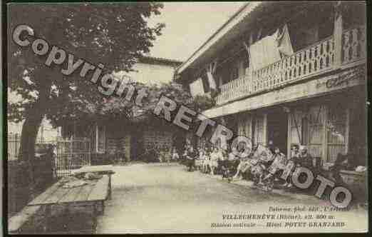 Ville de VILLECHENEVE Carte postale ancienne