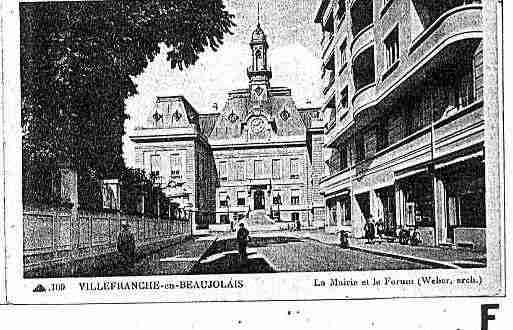 Ville de VILLEFRANCHESURSAONE Carte postale ancienne