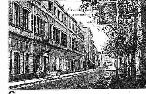 Ville de VILLEFRANCHESURSAONE Carte postale ancienne