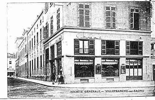 Ville de VILLEFRANCHESURSAONE Carte postale ancienne