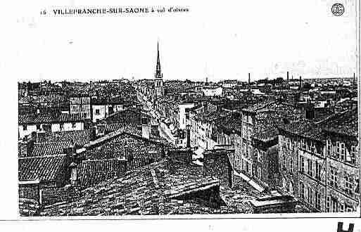 Ville de VILLEFRANCHESURSAONE Carte postale ancienne