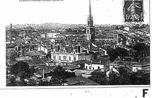 Ville de VILLEFRANCHESURSAONE Carte postale ancienne