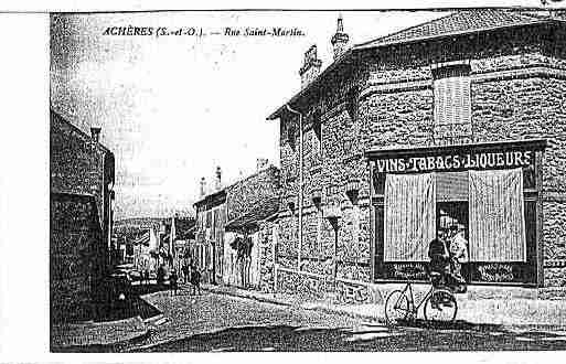 Ville de ACHERES Carte postale ancienne