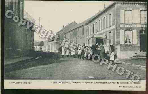 Ville de ACHEUXENAMIENOIS Carte postale ancienne