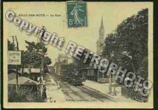 Ville de AILLYSURNOYE Carte postale ancienne