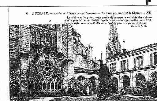 Ville de AUXERRE Carte postale ancienne