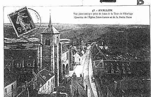 Ville de AVALLON Carte postale ancienne