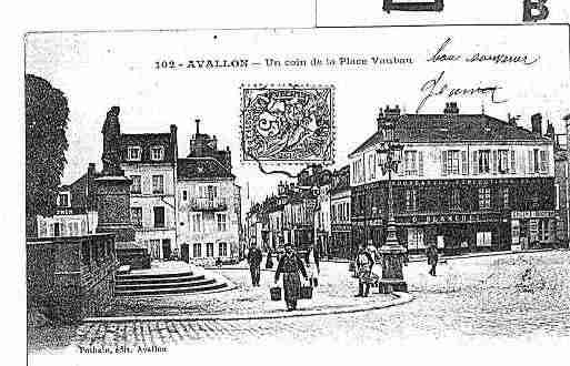 Ville de AVALLON Carte postale ancienne