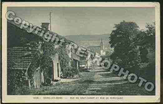 Ville de BAINSLESBAINS Carte postale ancienne