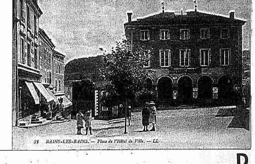 Ville de BAINSLESBAINS Carte postale ancienne