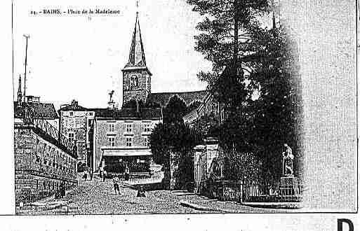 Ville de BAINSLESBAINS Carte postale ancienne