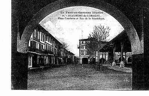 Ville de BEAUMONTDELOMAGNE Carte postale ancienne