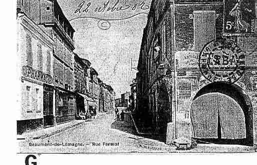 Ville de BEAUMONTDELOMAGNE Carte postale ancienne