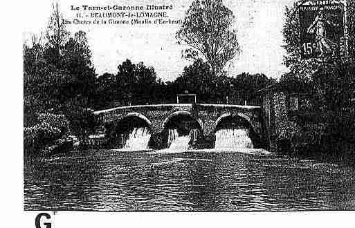 Ville de BEAUMONTDELOMAGNE Carte postale ancienne