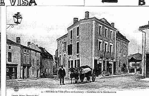 Ville de BOURGDEVISA Carte postale ancienne