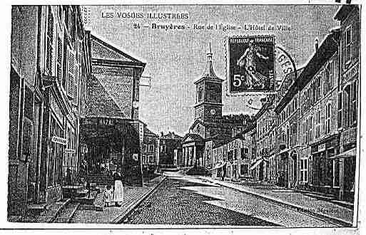 Ville de BRUYERES Carte postale ancienne