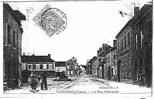 Ville de CERISIERS Carte postale ancienne