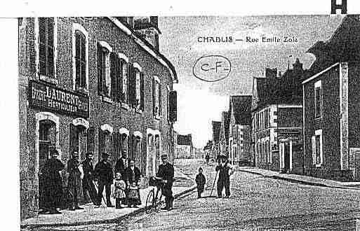 Ville de CHABLIS Carte postale ancienne