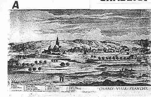 Ville de CHABLIS Carte postale ancienne