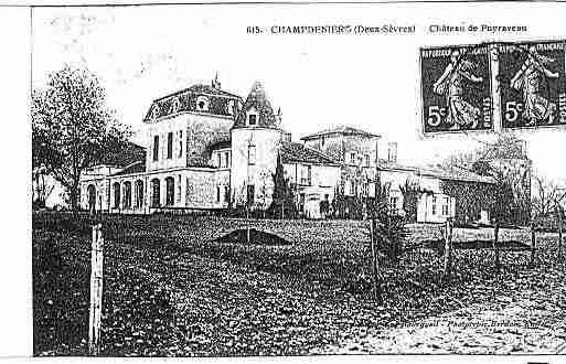 Ville de CHAMPDENIERSSAINTDENIS Carte postale ancienne