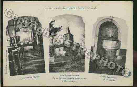 Ville de CHAMPLEDUC Carte postale ancienne