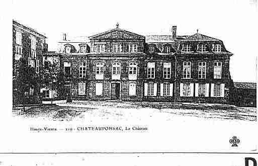 Ville de CHATEAUPONSAC Carte postale ancienne